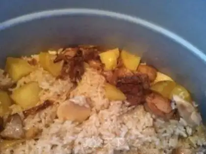 Make Pork rice step 5