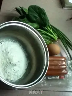 Make Intestine spinach pancakes step 0