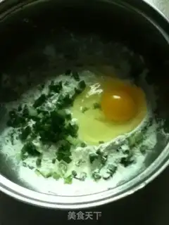 Make Intestine spinach pancakes step 1