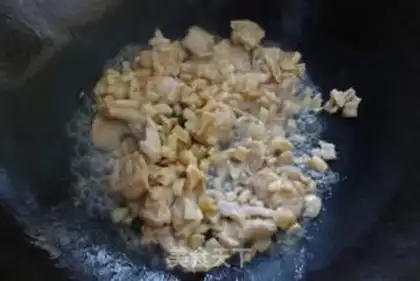 Make radish and fried meat step 4