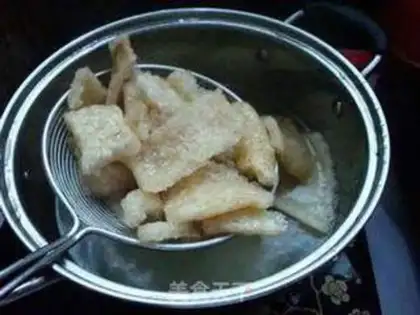 Make Soybeans with pig skin step 1