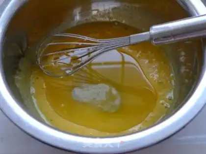 Make Orange cake roll step 2