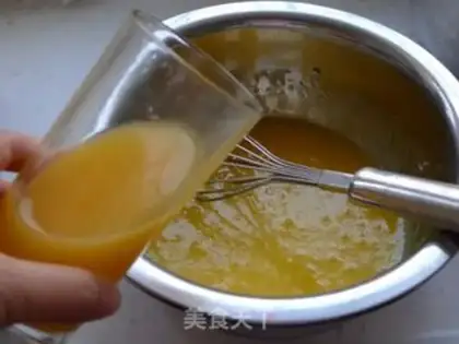 Make Orange cake roll step 3