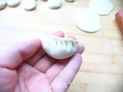 Make Three shrimp dumplings step 10