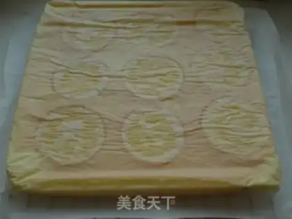 Make Orange cake roll step 12