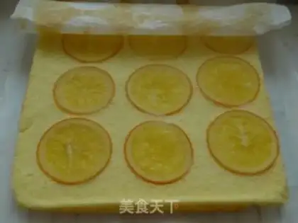 Make Orange cake roll step 13