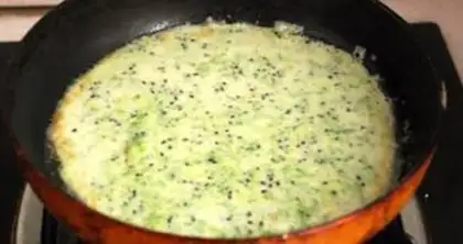 Make Black sesame eggcake step 5