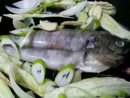 Make Cod soup eggplant step 3