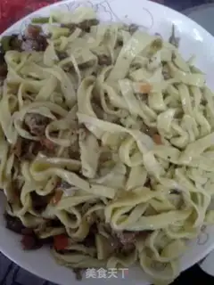 Make Egg spinach noodles step 10