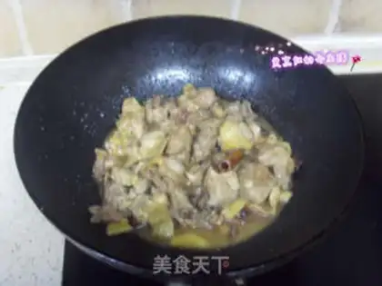 Make Chicken stew potatoes step 1