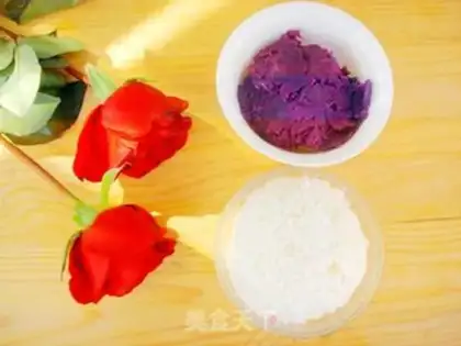 Make Rose rice step 0