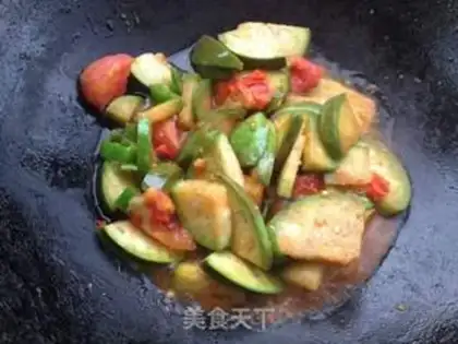 Make Tomato fried eggplant step 3