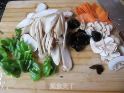 Make Mushball soup step 1