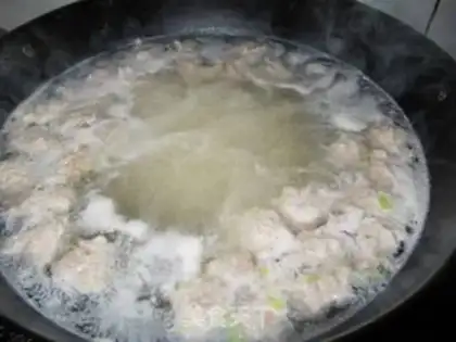 Make Mushball soup step 5