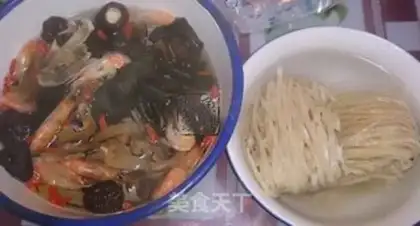 Make Seafood pan step 1