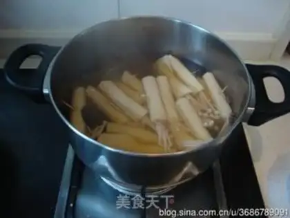Make Bean-skin gold mushrooms step 5