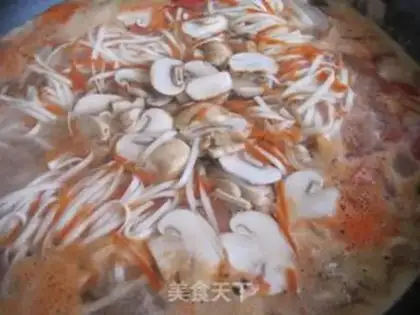 Make Mushroom vegetable noodles step 12