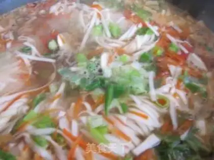 Make Mushroom vegetable noodles step 15