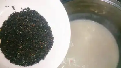 Make Black sesame milk step 5