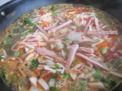 Make Mushroom vegetable noodles step 16
