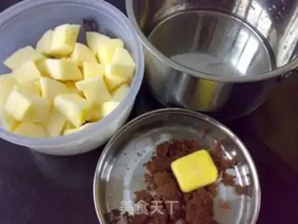 Make Red sugar apple pie step 0