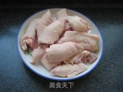 Make Red pig hoof step 1