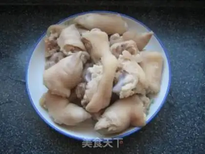 Make Red pig hoof step 2