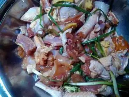 Make Green bean chicken step 0