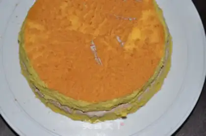 Make Rose basket cake step 32