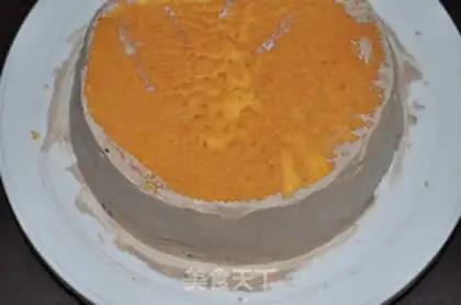 Make Rose basket cake step 33