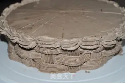 Make Rose basket cake step 35
