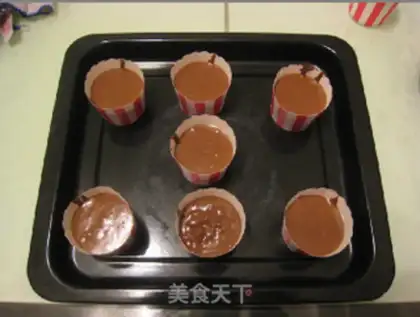 Make Chocolate lava cake step 9