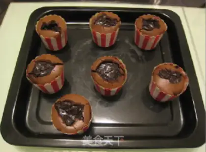 Make Chocolate lava cake step 11