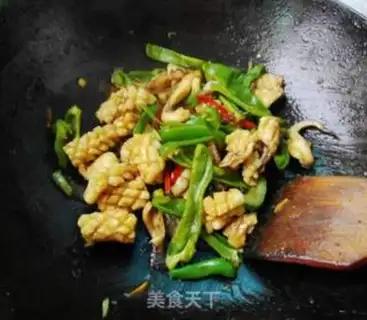 Make Green pepper fire step 7