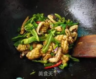 Make Green pepper fire step 8