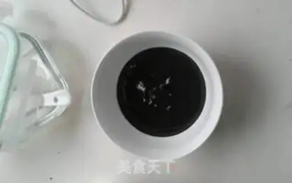 Make Black sesame sauce step 5