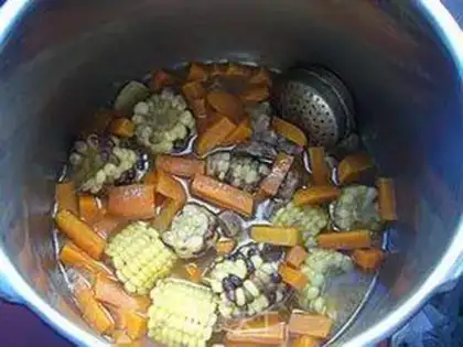 Make Lamb stew corn carrots step 6