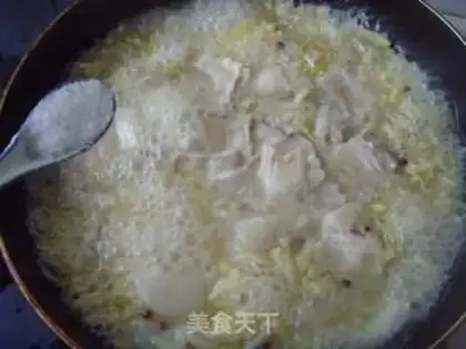 Make Sour sauce and white meat step 7