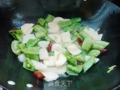 Make The melon fried Dutch beans step 4
