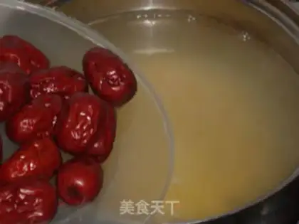 Make Red-tree rice porridge step 4