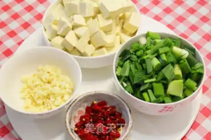 Make Spicy tofu step 1