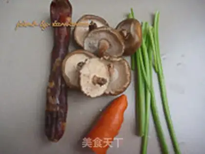 Make Sausage rice step 1