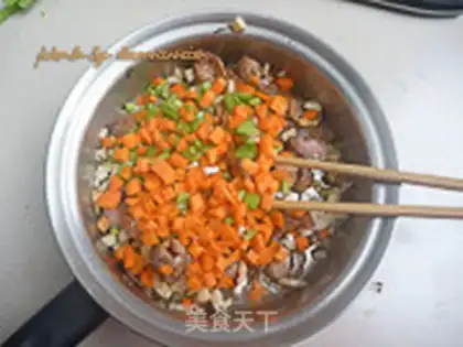 Make Sausage rice step 4