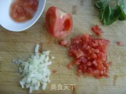 Make Tomato vanilla bread tower step 0