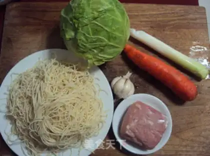 Make Soy sauce noodles step 0