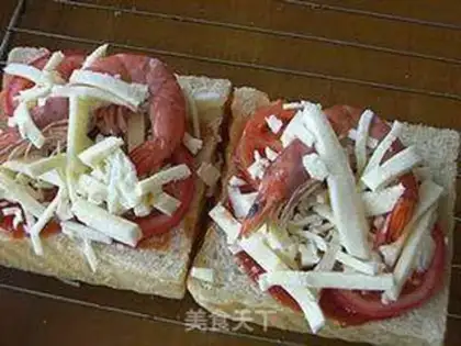 Make Shrimp cheese toast step 4