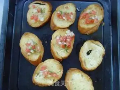 Make Tomato vanilla bread tower step 5