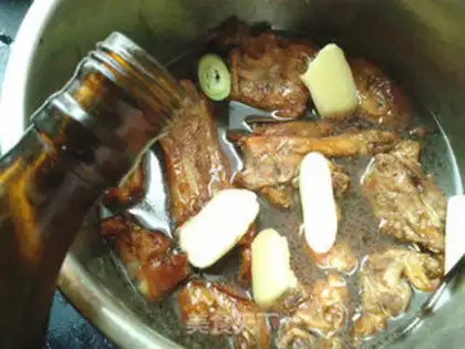 Make Red burning pig hoof step 9