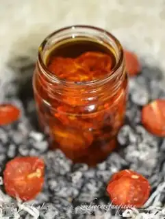 Make Oiled mini tomato dry step 7