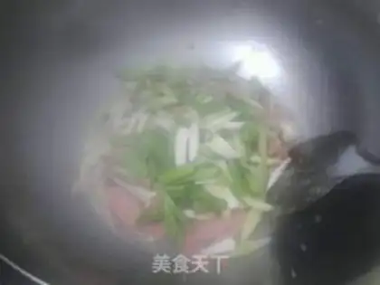 Make Garlic ham and mushrooms step 7